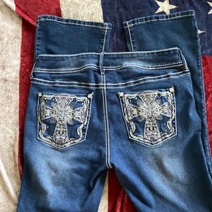 Apt 9 Boot Cut  jeans with cross pockets  10 inseam30.5
